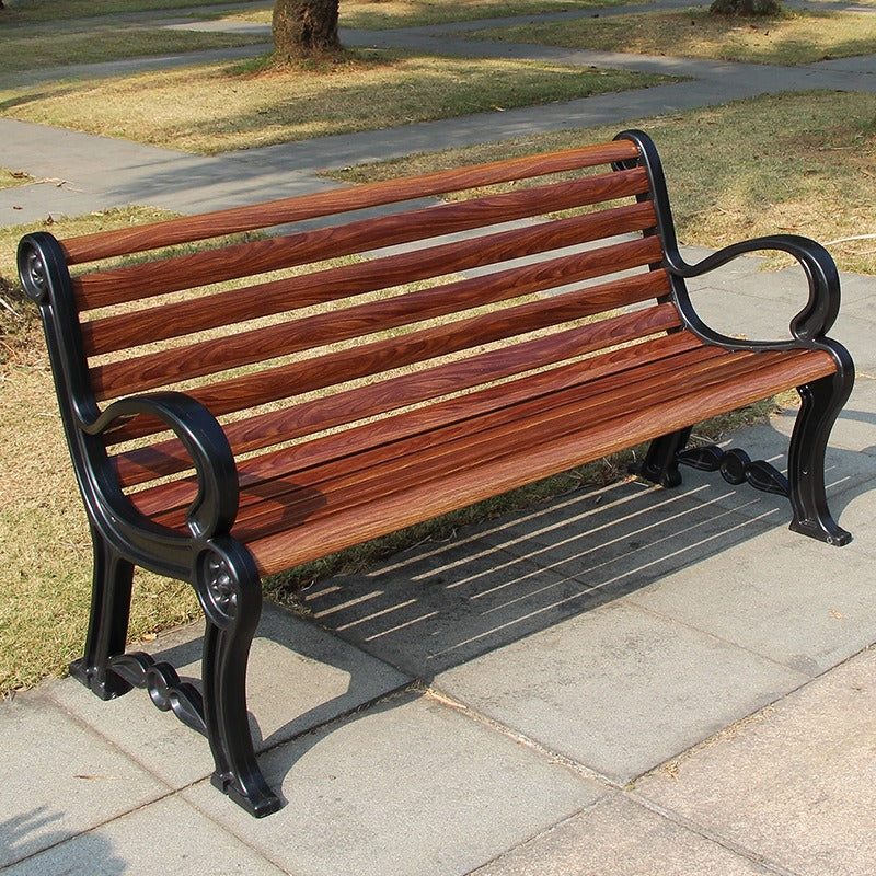 Fiberglass (FRP) Carbon-Fiber Outdoor Park Bench 1.2-1.8m Coffee/Orange EFWB-050