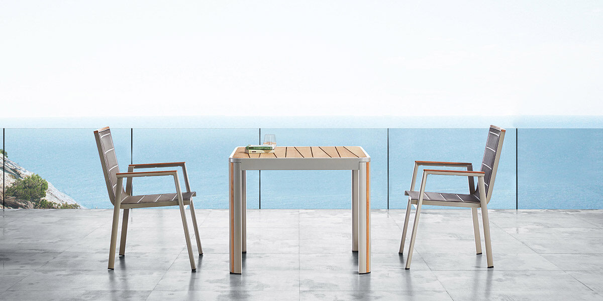 Geneva Series 2 persons Outdoor Dining Table and Chairs Set