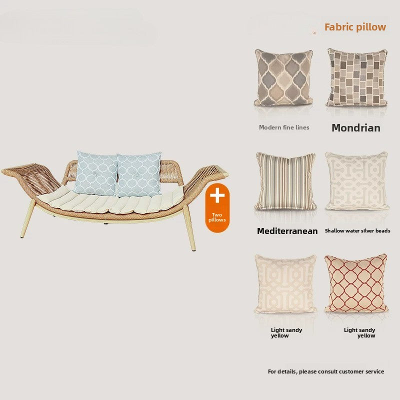 Outdoor Rope-Woven Chaise Lounge & Sofa Chair Series LCH001 | Patio Combos