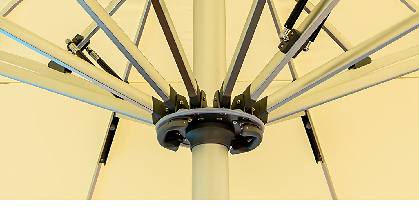 Large Commercial Centre-Pole Parasol — 8 Options | Solar LED Available SUN053