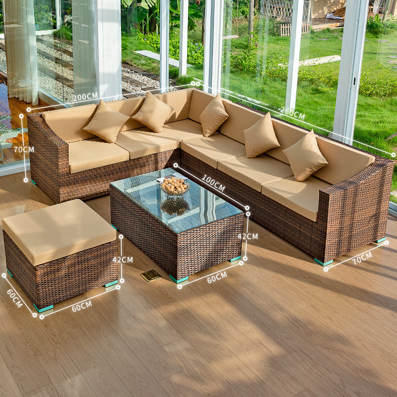 戶外PE藤編沙發組合套裝 SOFA129 細節特寫 4