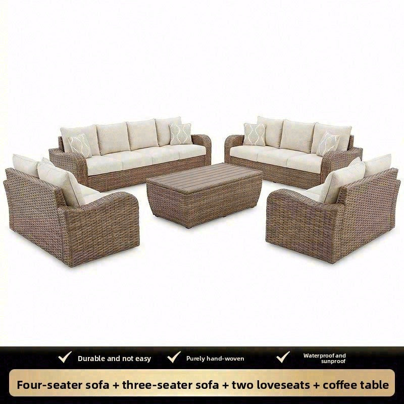 戶外PE藤編沙發組合套裝 SOFA128 細節特寫 4