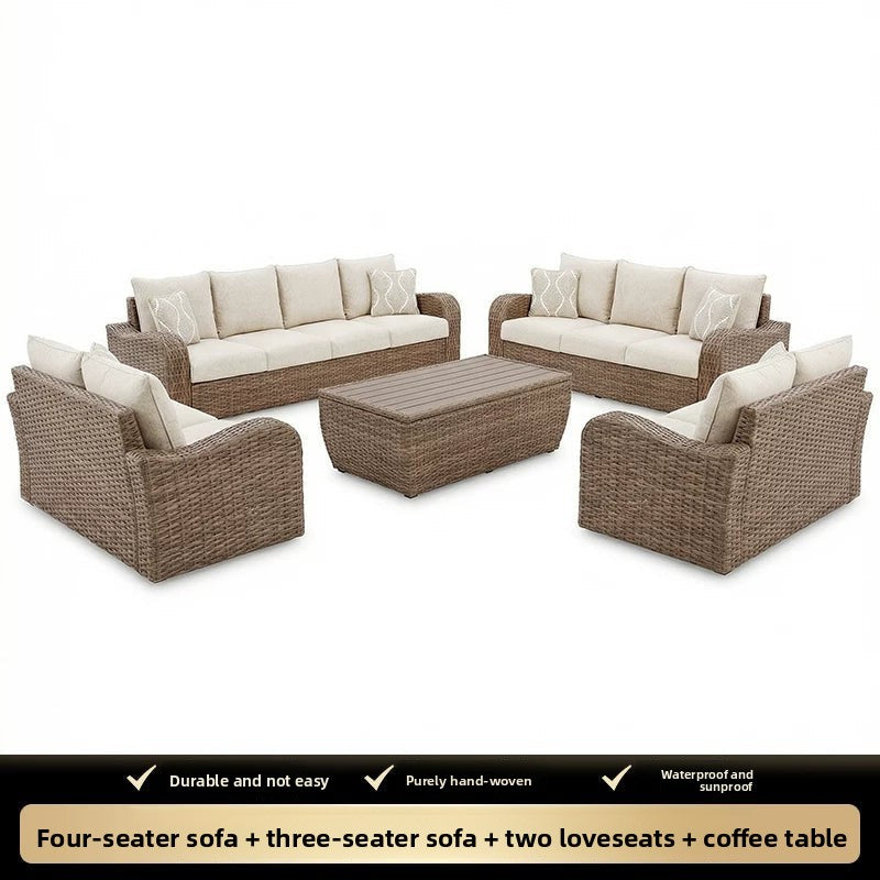 戶外PE藤編沙發組合套裝 SOFA128 細節特寫 4