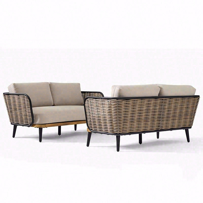 戶外PE藤編設計師柚木沙發組合 SOFA137 細節特寫