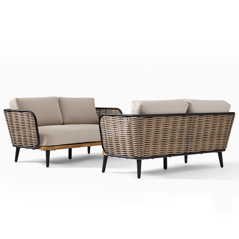 戶外PE藤編設計師柚木沙發組合 SOFA137 細節特寫