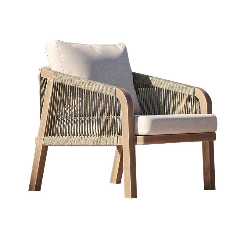 戶外PE藤編柚木/鋁合金沙發組合 SOFA135 細節特寫