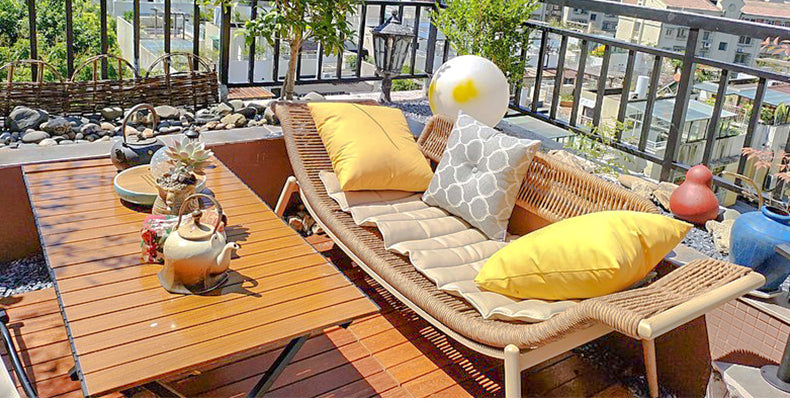 Outdoor Rope-Woven Chaise Lounge & Sofa Chair Series LCH001 | Patio Combos