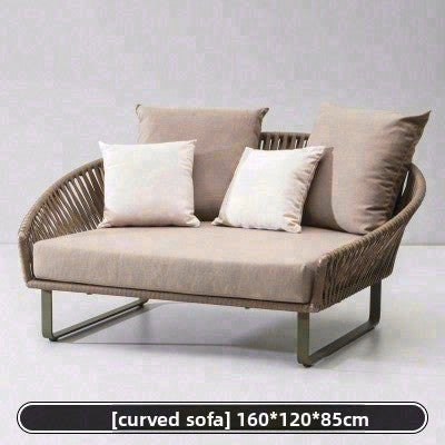 戶外PE藤編鋁架沙發組合套裝 SOFA133 多角度展示