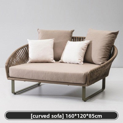 戶外PE藤編鋁架沙發組合套裝 SOFA133 多角度展示