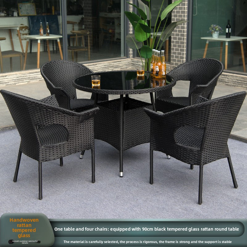 Outdoor PE Rattan Dining Set TC095
