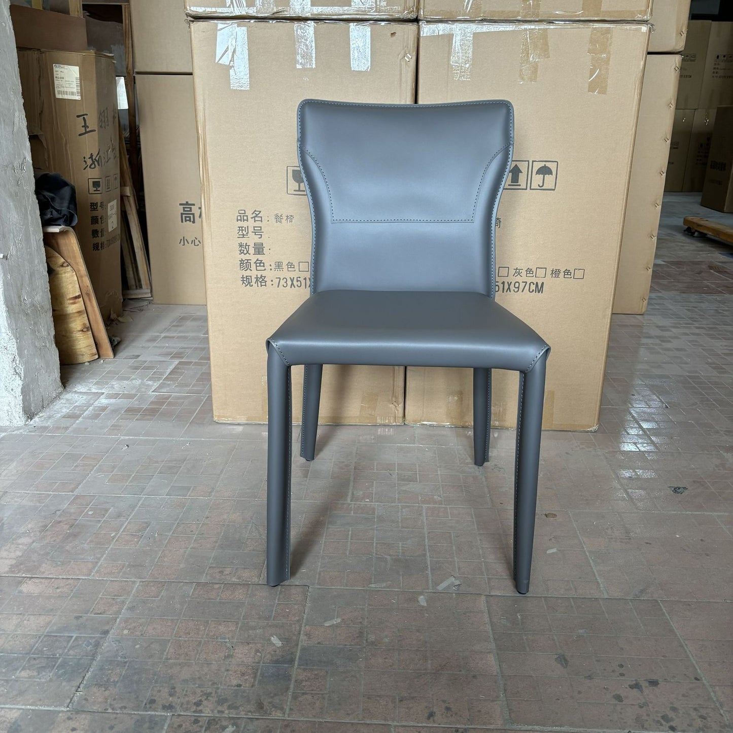 馬鞍皮餐椅商用意式極簡酒店椅子餐廳凳子靠背椅北歐馬鞍椅 TCH00438