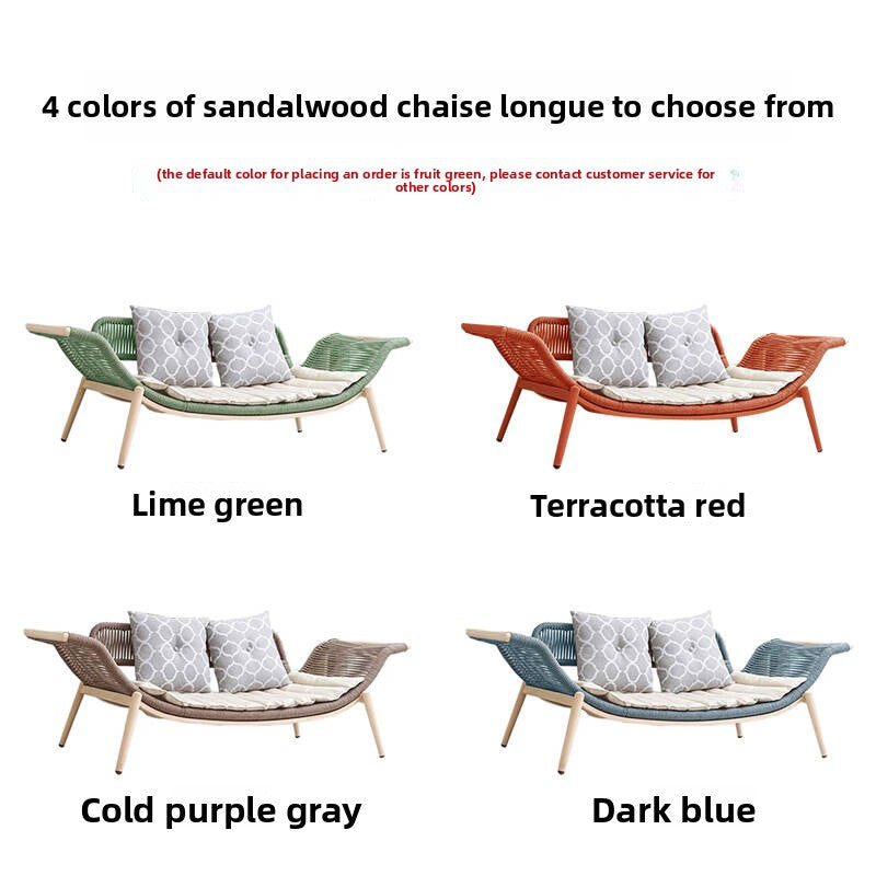 Outdoor Rope-Woven Chaise Lounge & Sofa Chair Series LCH001 | Patio Combos