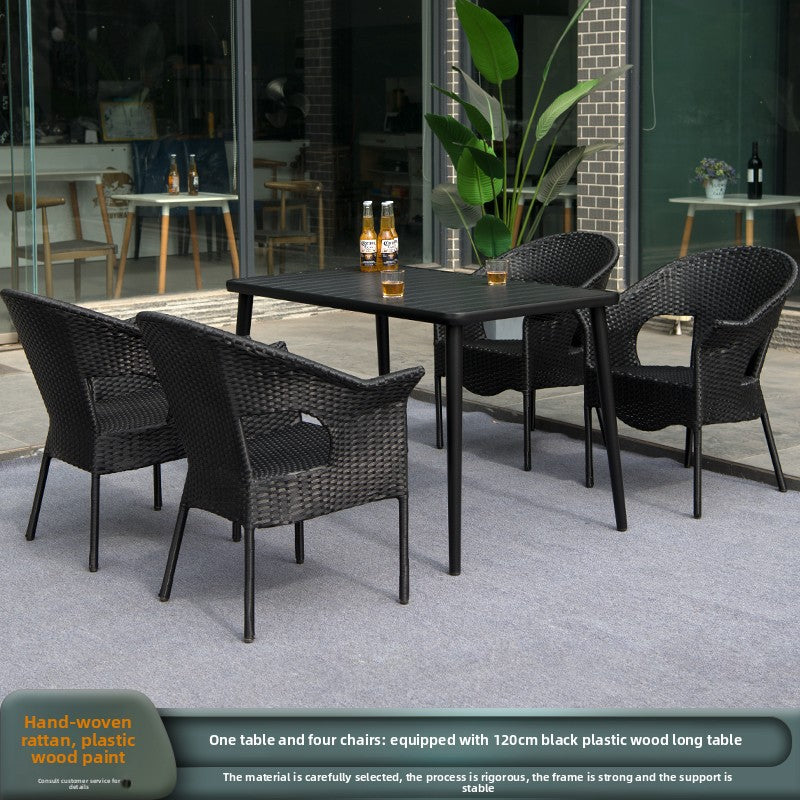 Outdoor PE Rattan Dining Set TC095