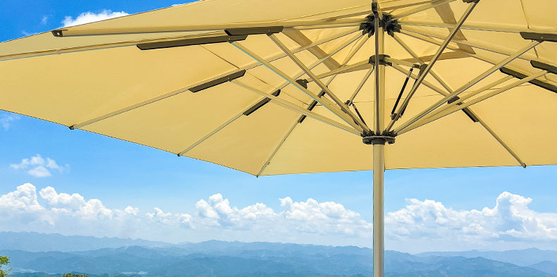 Large Commercial Centre-Pole Parasol — 8 Options | Solar LED Available SUN053