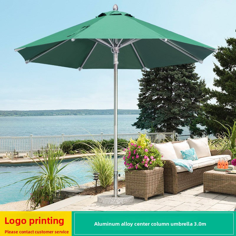 Outdoor Aluminium Centre Pole Umbrella 19 Options | Table & Chair Set Available SUN045