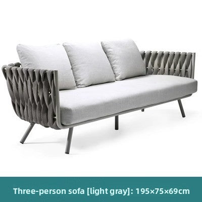 PE藤帶沙發+餐椅+躺床 戶外套裝（可單件購買）SOFA139