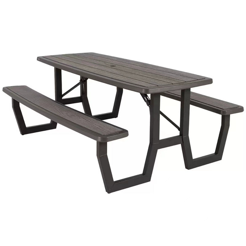 美國 Lifetime HDPE桌子 182cm野餐桌  Lifetime-Table-02-Grey