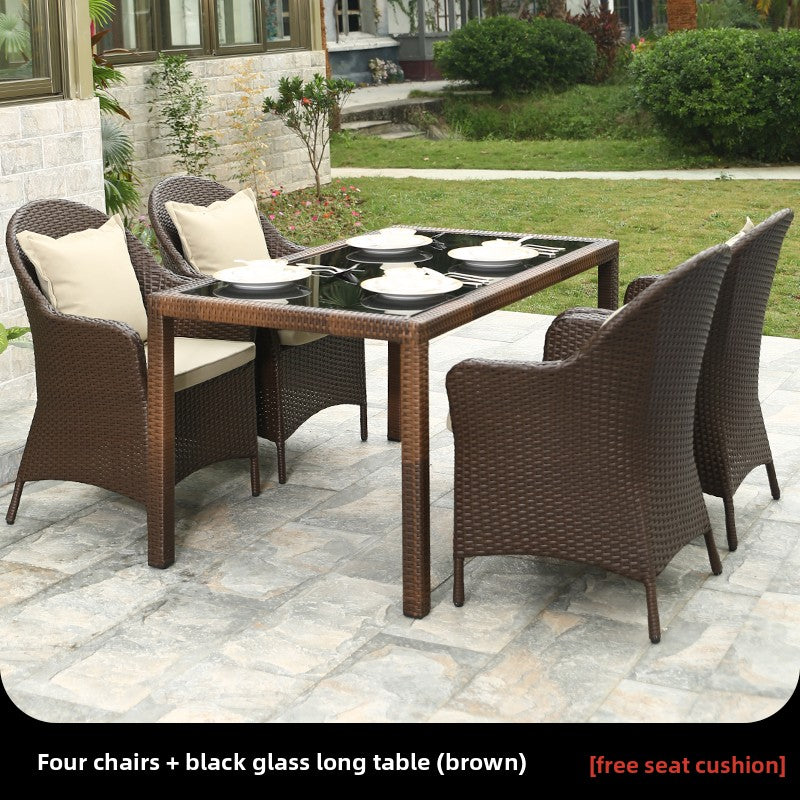 Outdoor PE Rattan Dining Set TC100