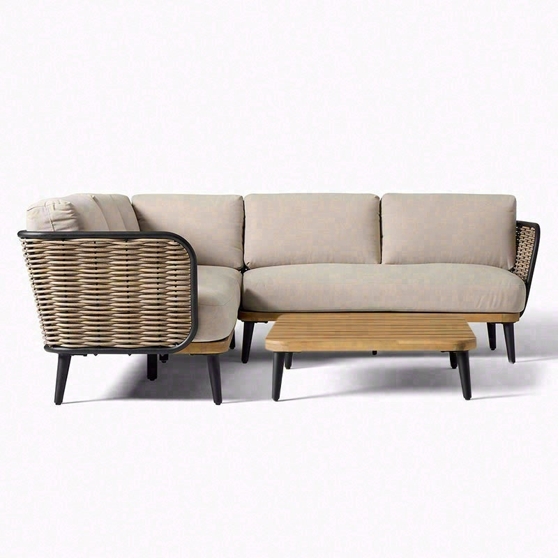 戶外PE藤編設計師柚木沙發組合 SOFA137 材質紋理