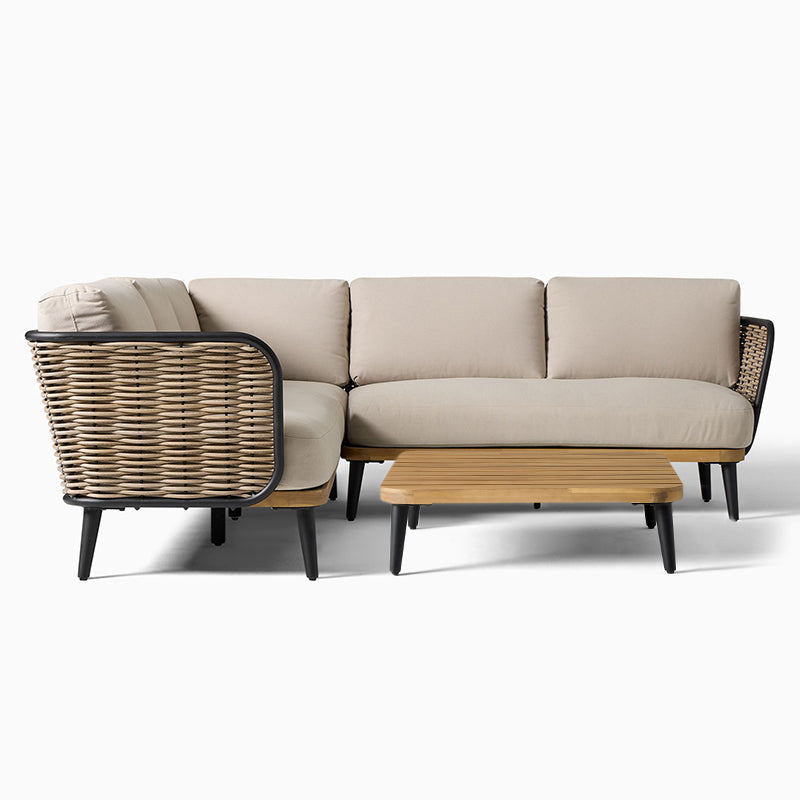 戶外PE藤編設計師柚木沙發組合 SOFA137 材質紋理