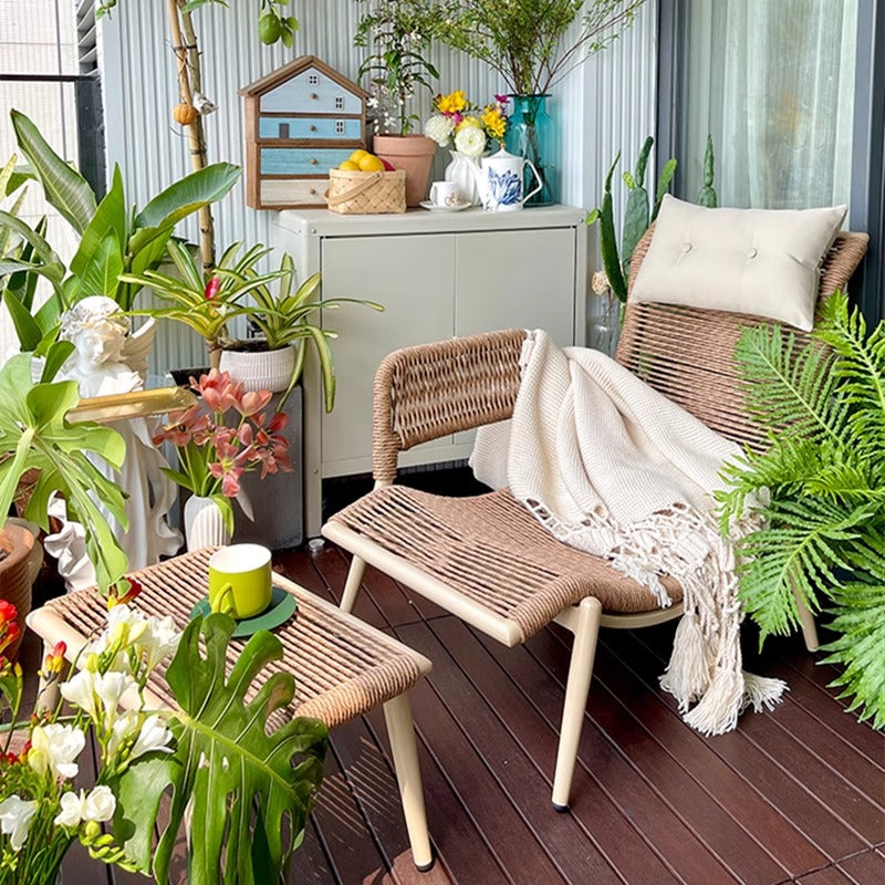 Outdoor Rope-Woven Chaise Lounge & Sofa Chair Series LCH001 | Patio Combos