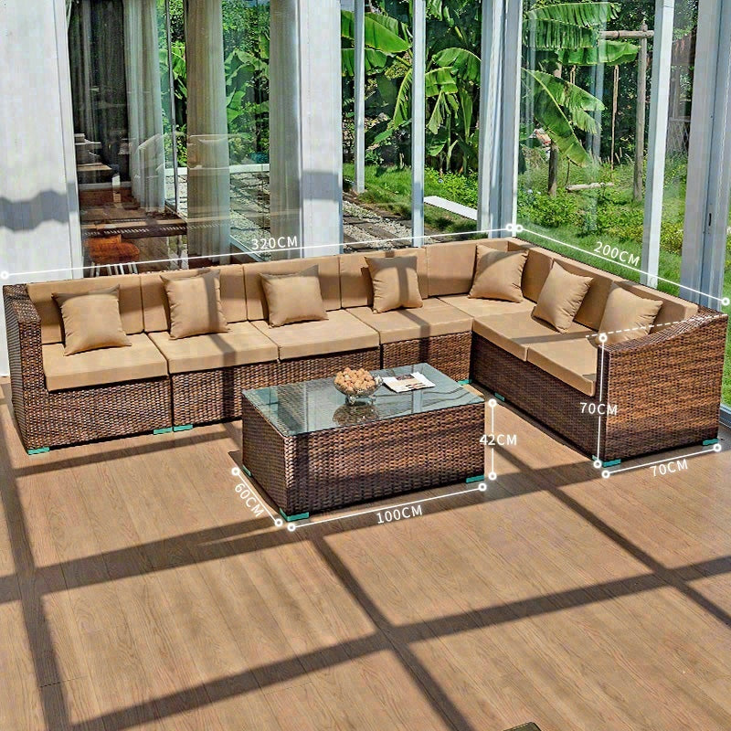 戶外PE藤編沙發組合套裝 SOFA129 材質紋理 4