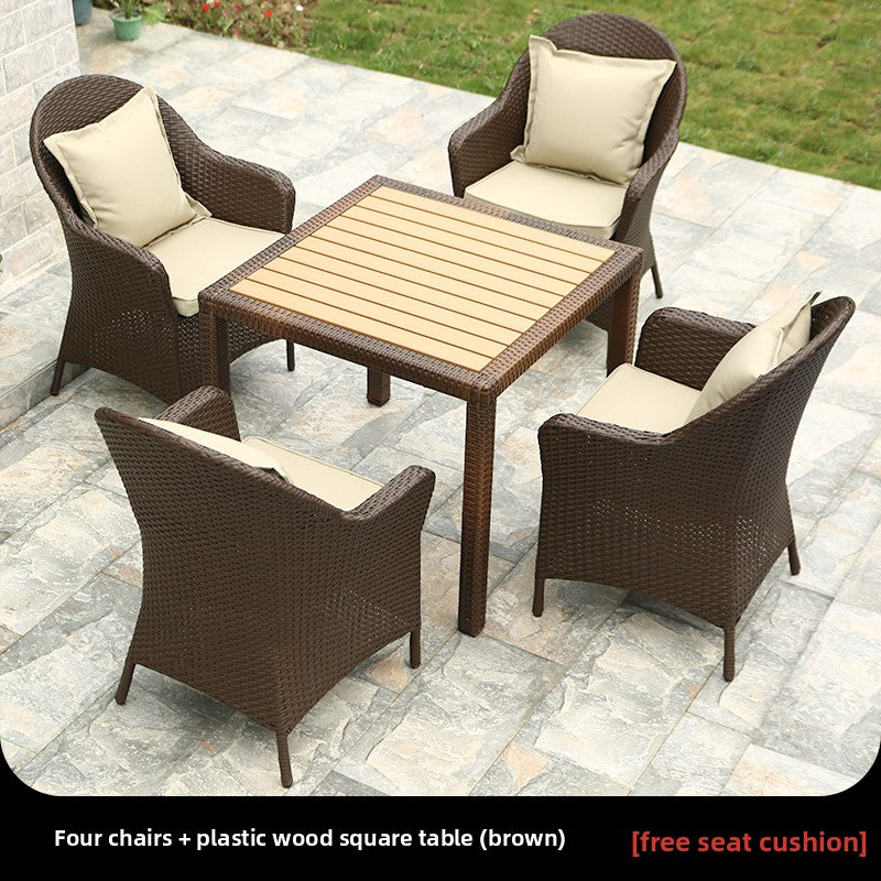 Outdoor PE Rattan Dining Set TC100