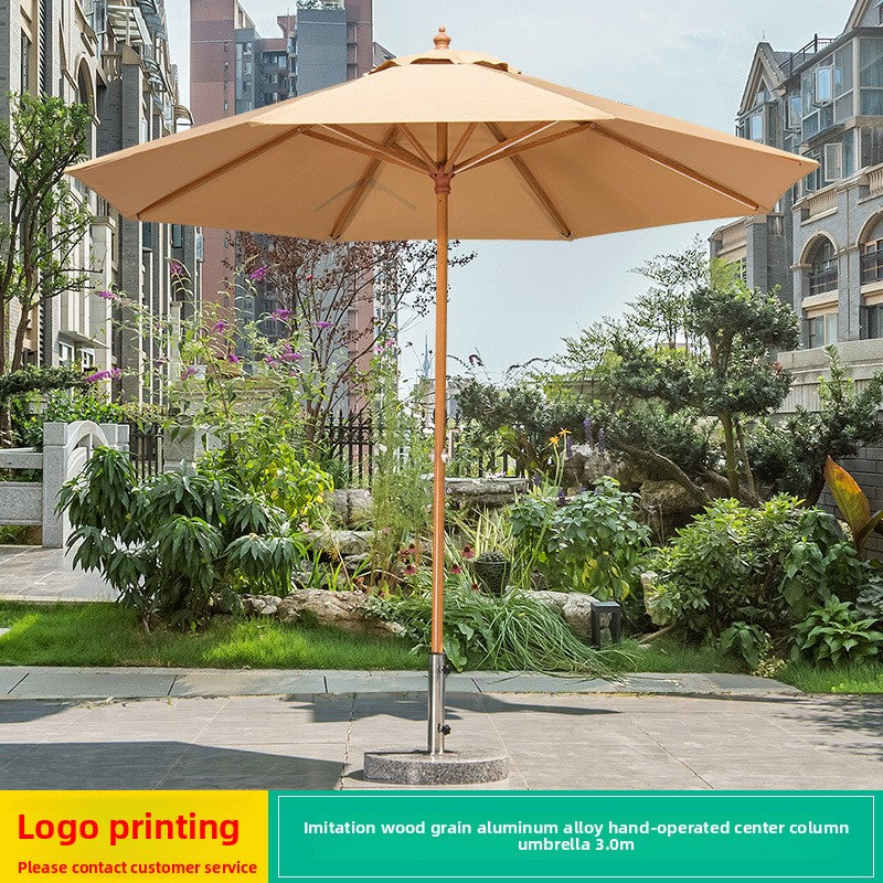 Outdoor Aluminium Centre Pole Umbrella 19 Options | Table & Chair Set Available SUN045