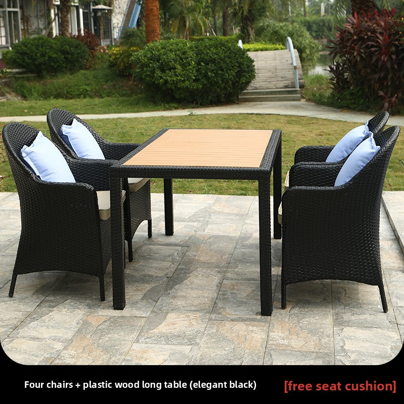 Outdoor PE Rattan Dining Set TC100