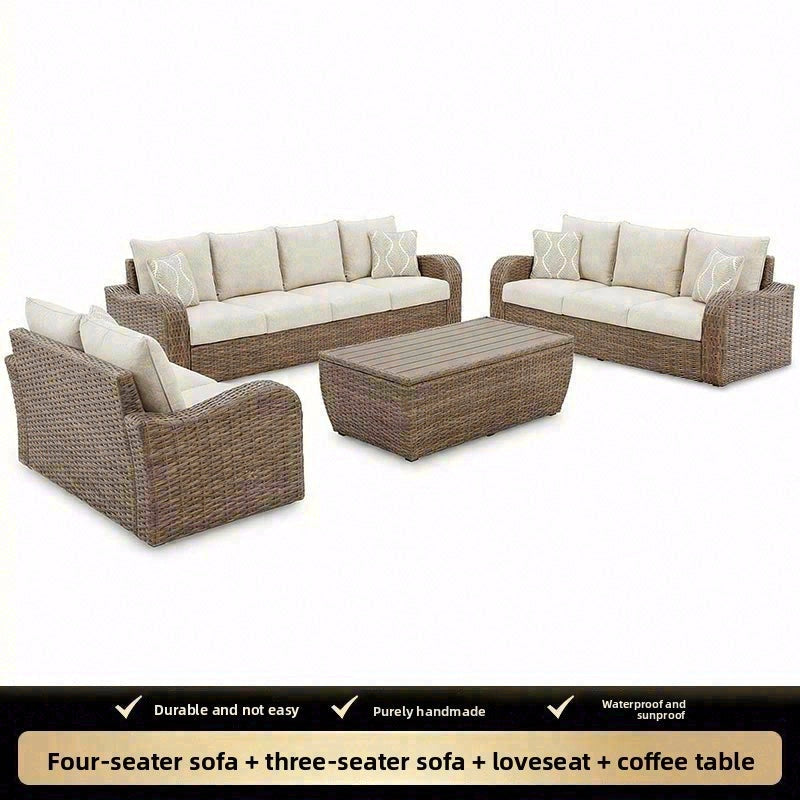 戶外PE藤編沙發組合套裝 SOFA128 材質紋理 4