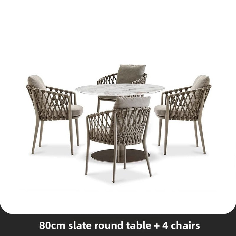 Nordic Outdoor Rope Weave Dining Set TC098