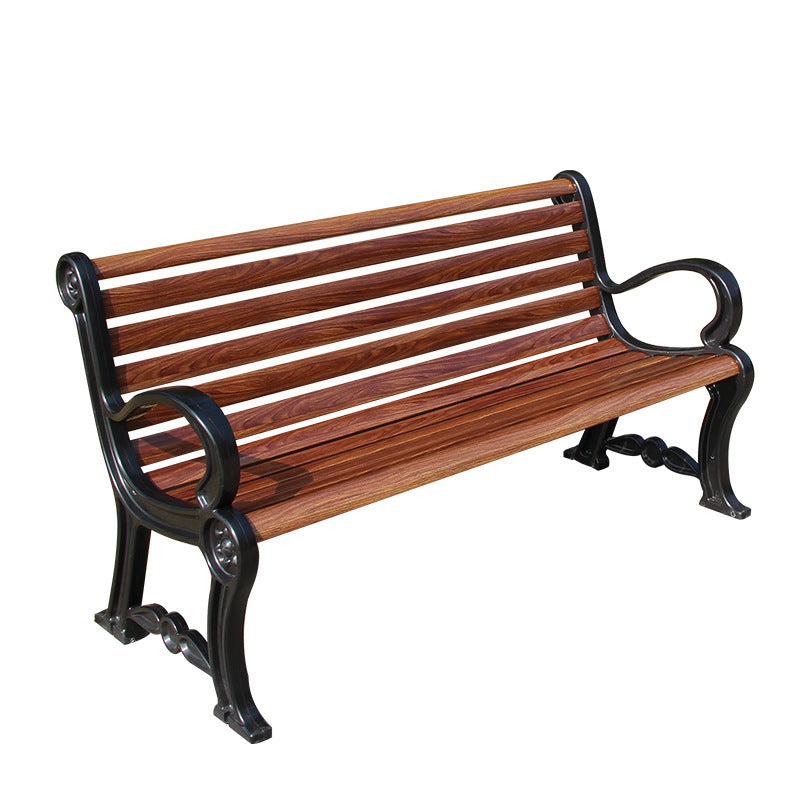 Fiberglass (FRP) Carbon-Fiber Outdoor Park Bench 1.2-1.8m Coffee/Orange EFWB-050