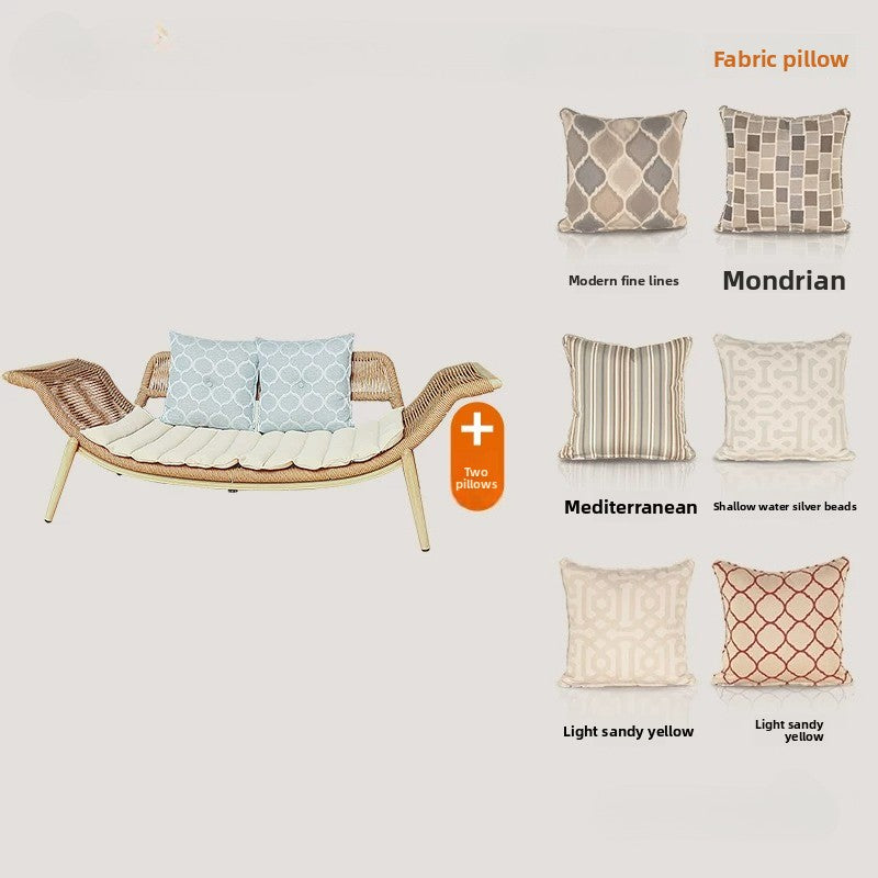 Outdoor Rope-Woven Chaise Lounge & Sofa Chair Series LCH001 | Patio Combos