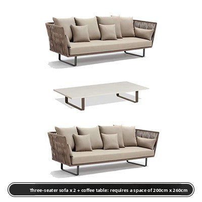 戶外PE藤編鋁架沙發組合套裝 SOFA133 配件細節 2