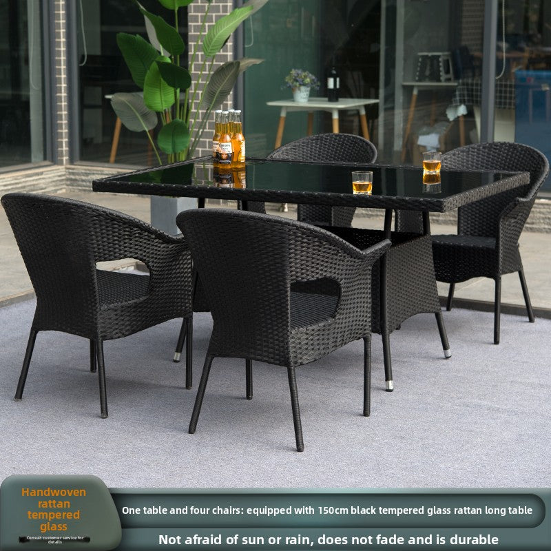 Outdoor PE Rattan Dining Set TC095