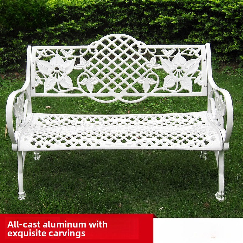 Detachable Cast Aluminum Outdoor Park Bench 117cm Multi-Colour EFWB-037