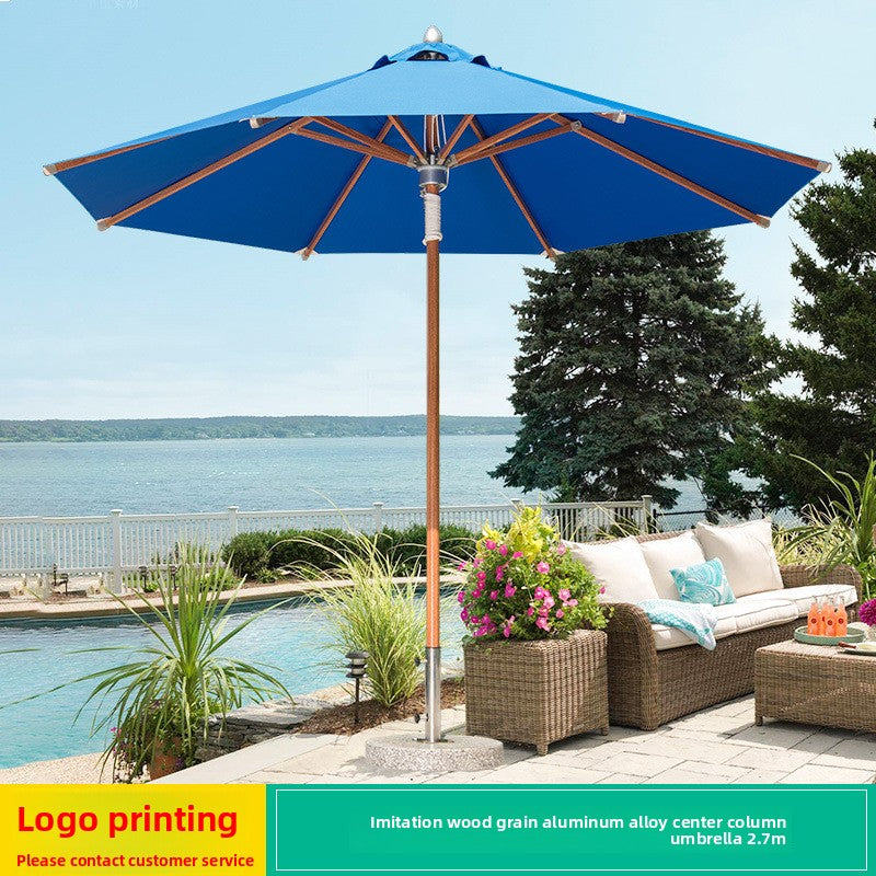 Outdoor Aluminium Centre Pole Umbrella 19 Options | Table & Chair Set Available SUN045