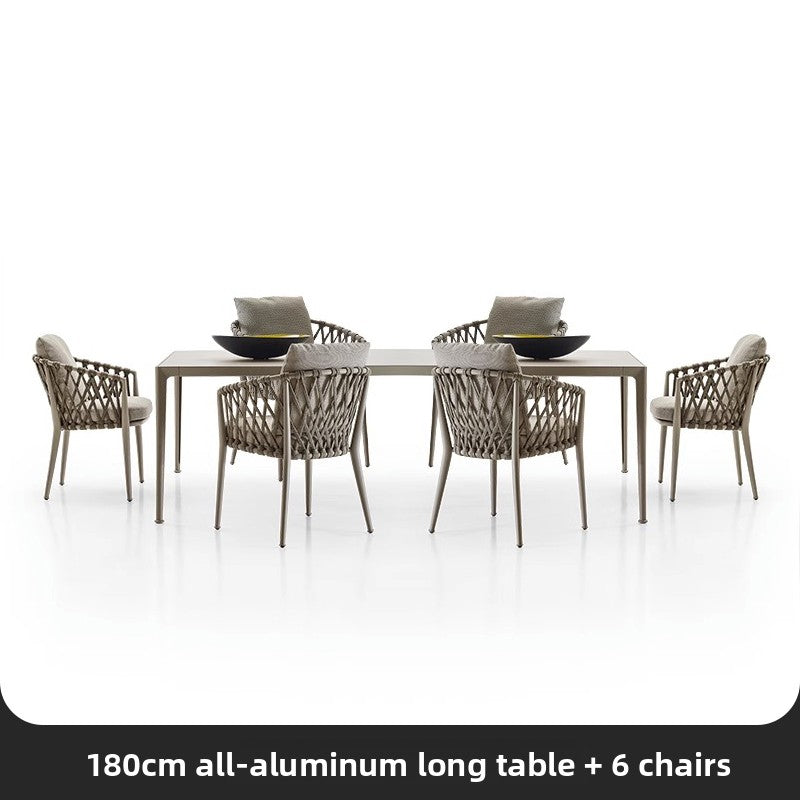Nordic Outdoor Rope Weave Dining Set TC098
