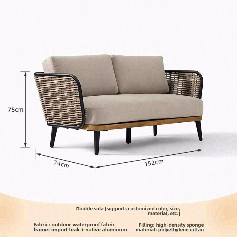 戶外PE藤編設計師柚木沙發組合 SOFA137 顏色款式