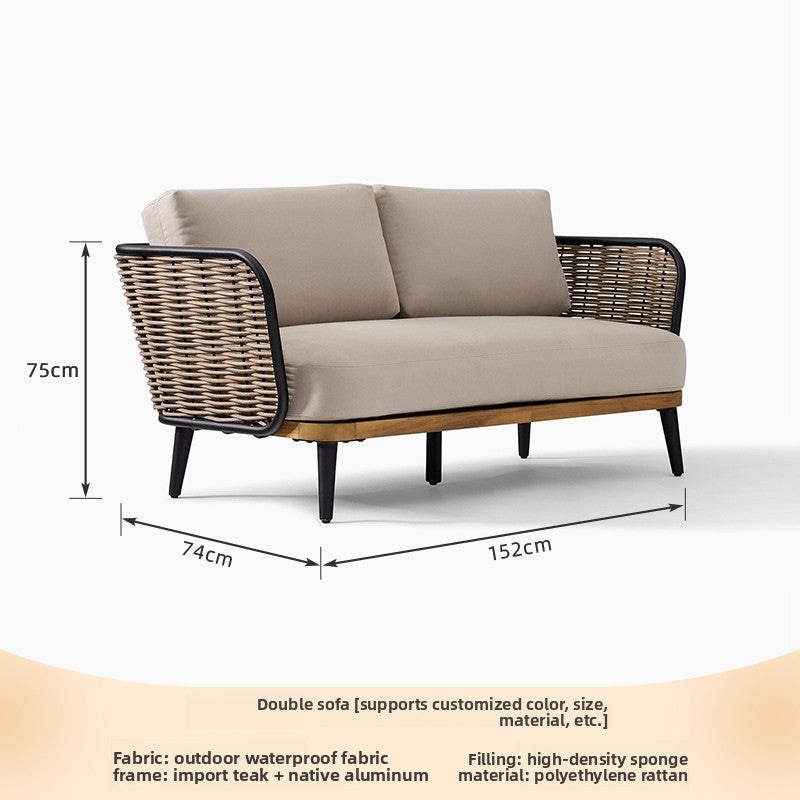 戶外PE藤編設計師柚木沙發組合 SOFA137 顏色款式