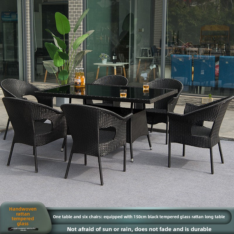 Outdoor PE Rattan Dining Set TC095