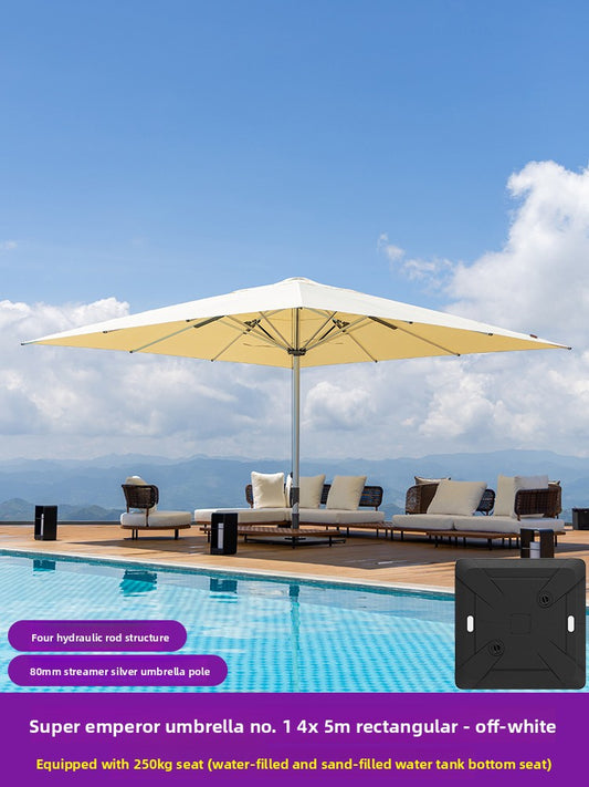 Large Commercial Centre-Pole Parasol — 8 Options | Solar LED Available SUN053