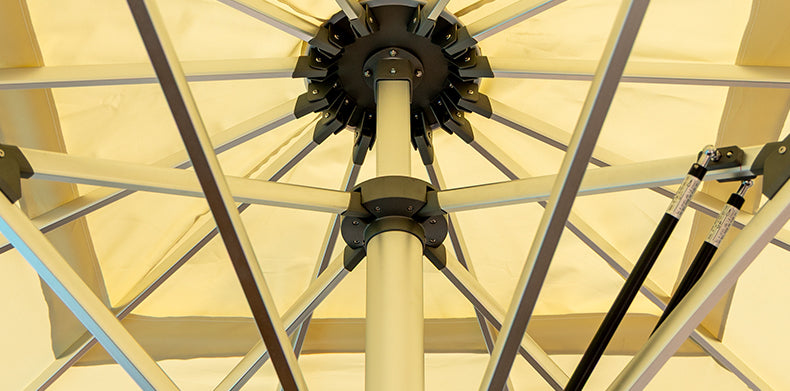 Large Commercial Centre-Pole Parasol — 8 Options | Solar LED Available SUN053