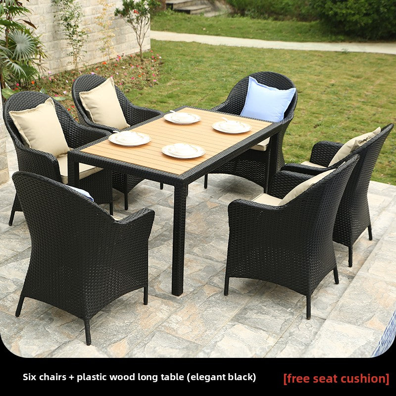 Outdoor PE Rattan Dining Set TC100
