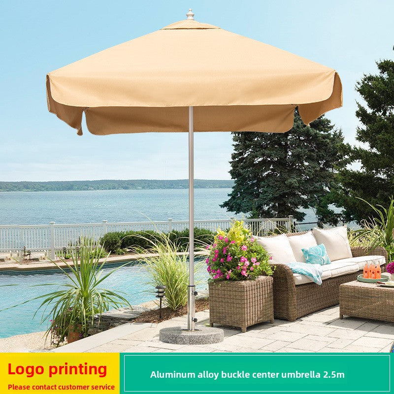 Outdoor Aluminium Centre Pole Umbrella 19 Options | Table & Chair Set Available SUN045