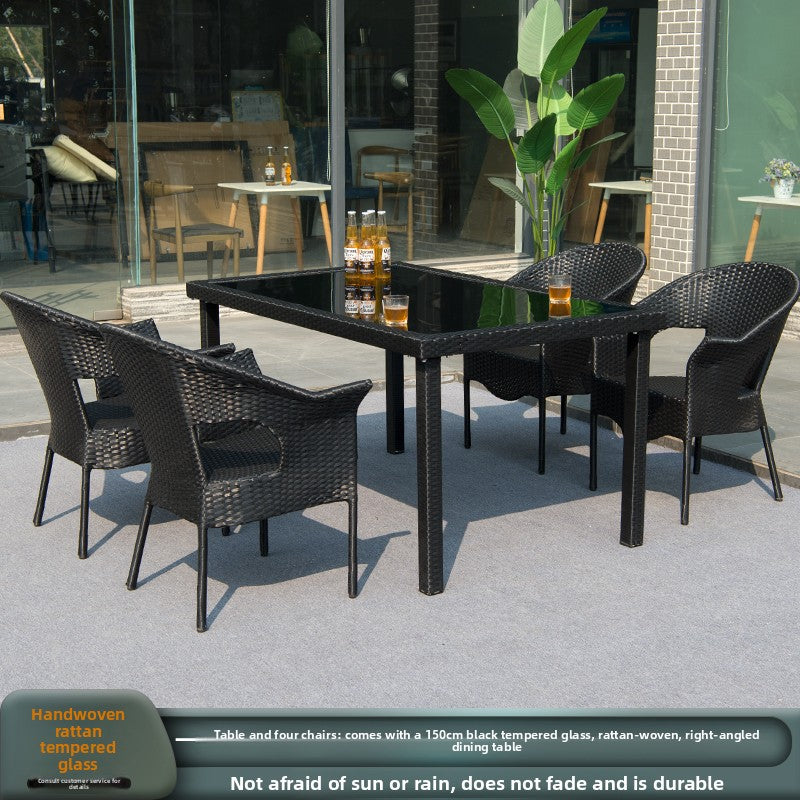 Outdoor PE Rattan Dining Set TC095