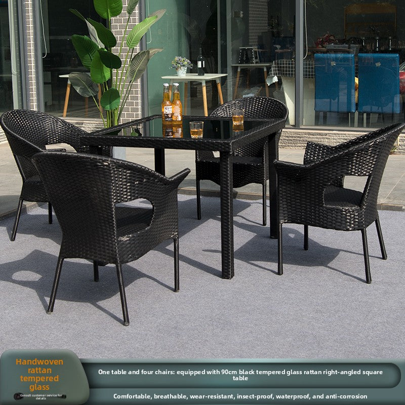 Outdoor PE Rattan Dining Set TC095