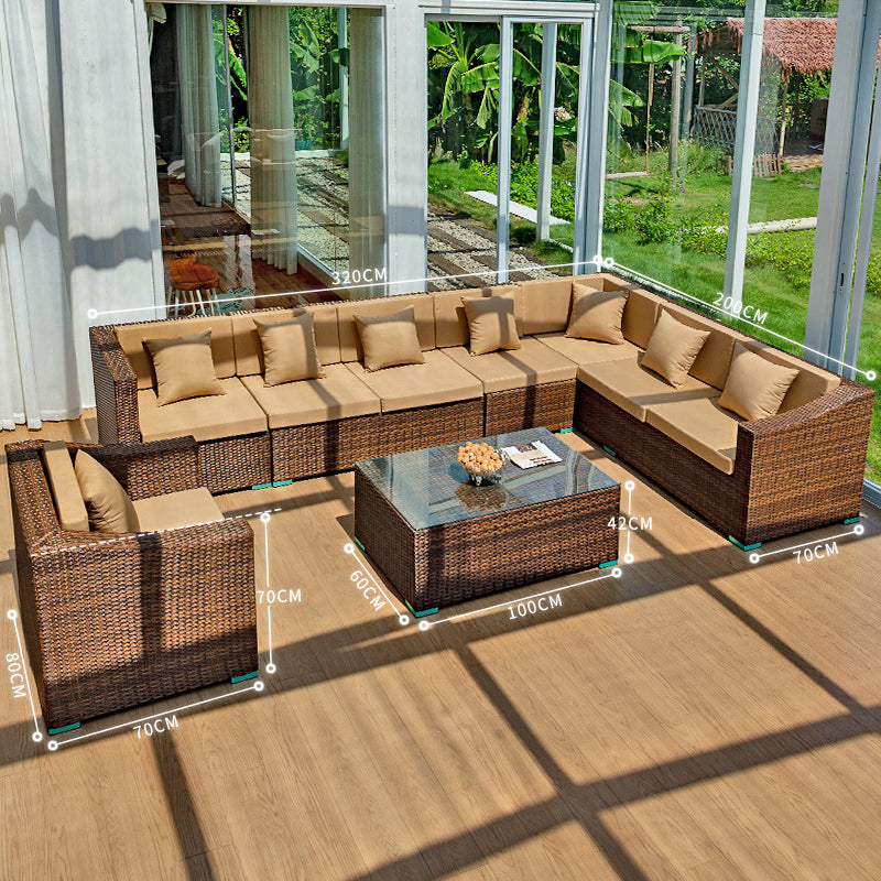 戶外PE藤編沙發組合套裝 SOFA129 組合配置示意 4