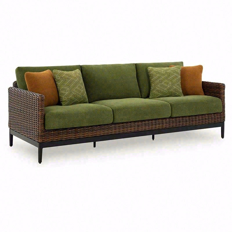 戶外PE藤編旋轉沙發套裝 SOFA131 側面角度