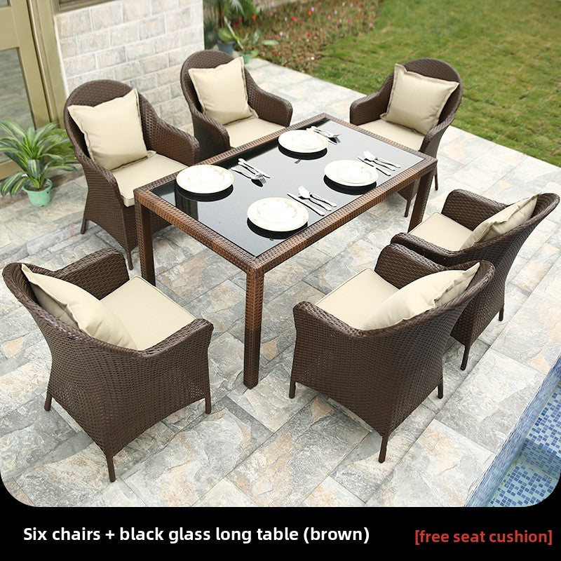 Outdoor PE Rattan Dining Set TC100